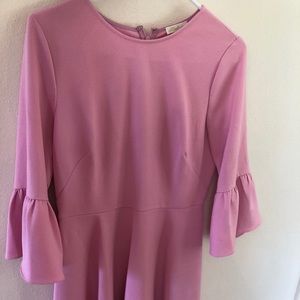 Shoshanna pink bell sleeve dress